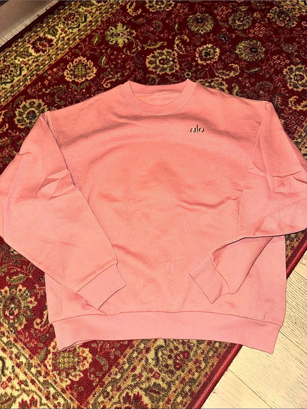 alo Pink Crewneck Sweatshirt Like New